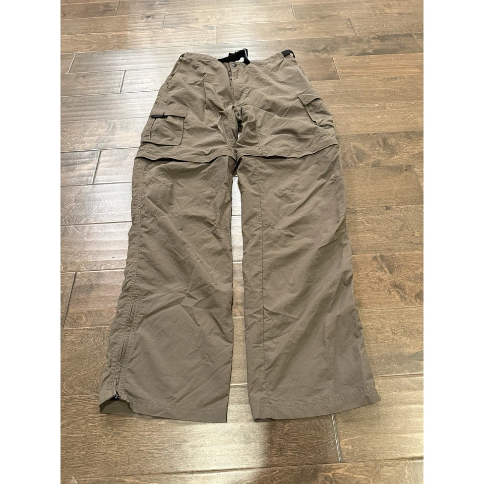 Eastern Mountain Sports Mens Brown Convertible Nylon Cargo Pants Size L 32 - Image 2 of 4