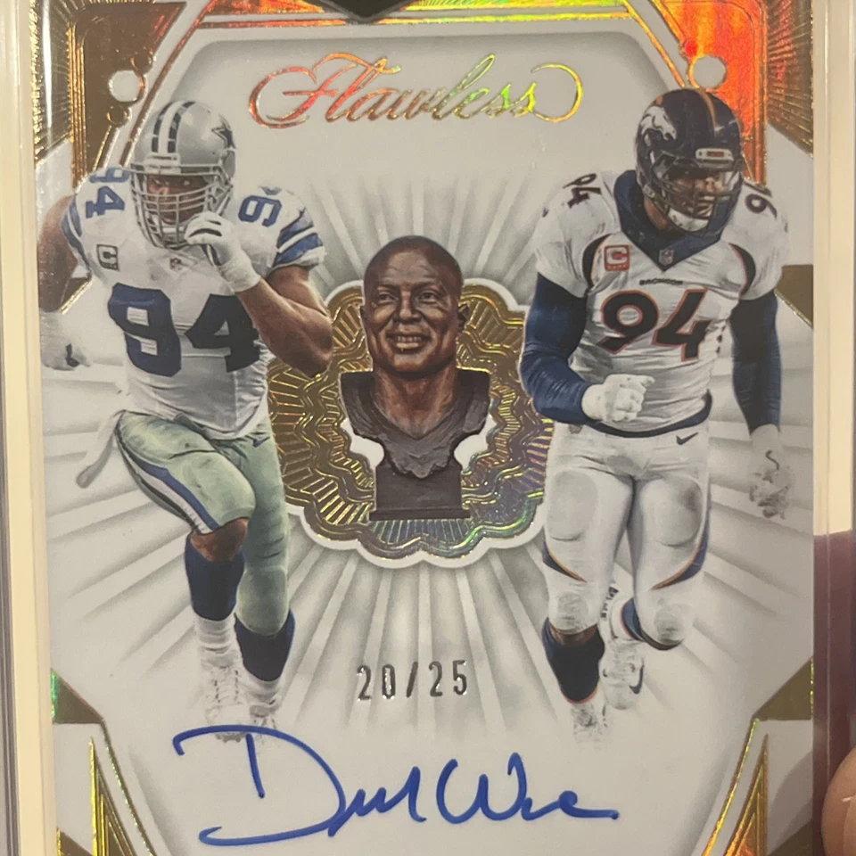2024 Panini Flawless - DEMARCUS WARE COWBOYS BRONCOS 20/25 SWEET AUTO !! - Image 3 of 4