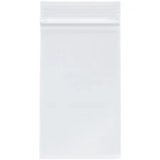 Plymor 3" x 5", 4 Mil Heavy Duty Zipper Reclosable Plastic Bags