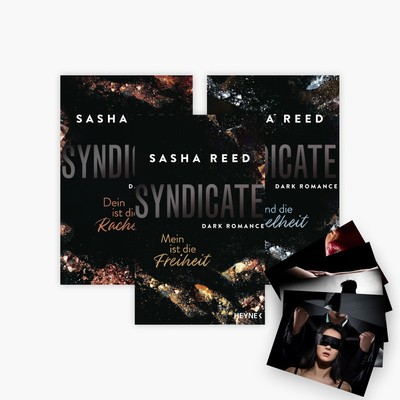 Sasha Reed Die Syndicate-Reihe Band 1-3 plus 1 exklusives Postkartenset