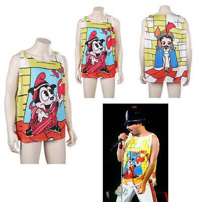 Queen Leadd Vocals Freddie Mercury Cosplay Costume Queen Band Outfit Suit Vest