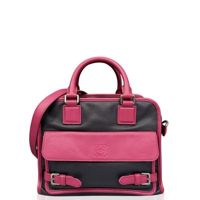 Loewe Two Way Bag Dark Purple Pink Calfskin (qy012826c7)
