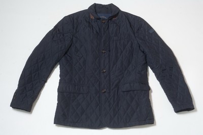 Paul & Shark Mens Quilted Jacket With Alcantara Details Size M