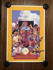 The Life Aquatic Mondo 24x36 Poster Matt Taylor Limited Edition Screen Print