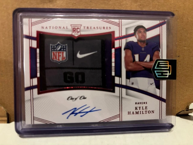 2022 Kyle Hamilton National Treasures 1/1 Nike Auto Patch