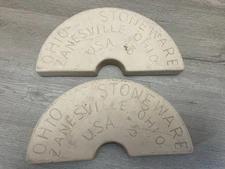 OHIO STONEWARE 11693 TWO SEMI-CIRCULAR CROCK WEIGHT 5 GAL. (PACK OF 2) Stoneware