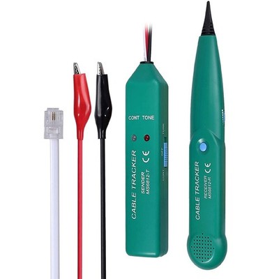 MS6812 Multi-Function Cable Tracker Cable Locator w/ Carrying Pouch + Leads