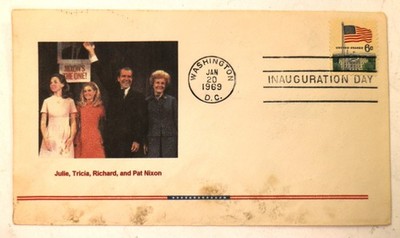 SCARCE Richard Nixon First Day Cover Inauguration Envelope Jan 20,1969