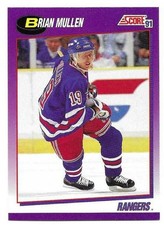 BRIAN MULLEN 1991-92 SCORE CARD NEAR MINT+ CONDITION