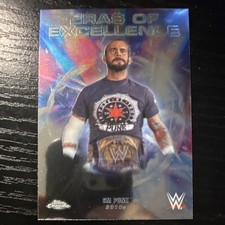 CM Punk Topps Chrome WWE Eras of Excellence Insert Wrestling Trading Card
