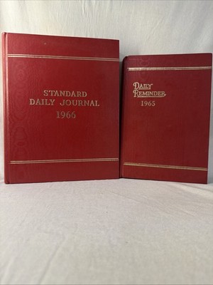 Standard daily journal 1966 The Standard Diary Company & Daily Reminder 1965