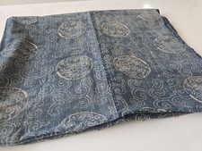 1890s, Vintage Japanese Kimono Fabric Indigo Blue, KATAZOME ,171cm 157cm ,