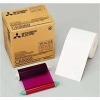 Mitsubishi 6" Wide Paper Roll & Inksheet for 270 Photos, Size: 6x9", for some CP