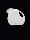 Fiestaware Mini Small Disc White Pitcher Creamer Fiesta  3 1/2” Read