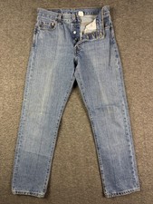 Vintage Levis 501 Jeans Mens 30x32 Blue Denim Button Fly Straight Leg 90s