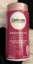 Centrum Menopause Complete Multivitamin + Hot Flash Support 30 Tabs, 4/26 No Box