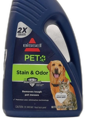 #ad Bissell 2x Pet Stain amp; Odor Full Size Machine Formula 60 Ounces 99k5a $14.99