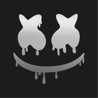 Adesivo Vinile Marshmello Dripping Per Laptop, Auto - DJ EDM House Music