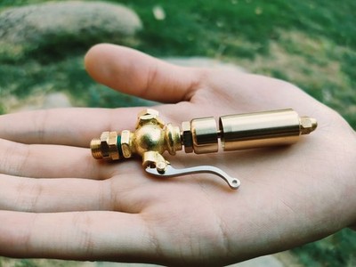 Microcosm JW-7 Brass Adjustable-Tone Bell Whistle   For Live Steam Engine Models