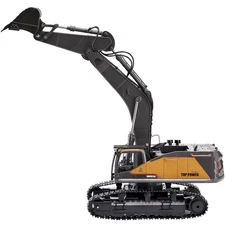1:20 Scale RC Excavator Toy - 11 Channel Remote Control Digger for Kids
