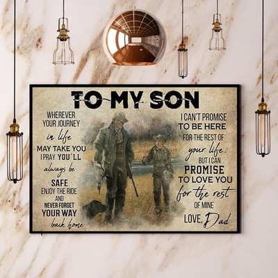 Duck Hunting Dad To My Son Promise To Love You For The Rest Of Mine Paper Pos...
