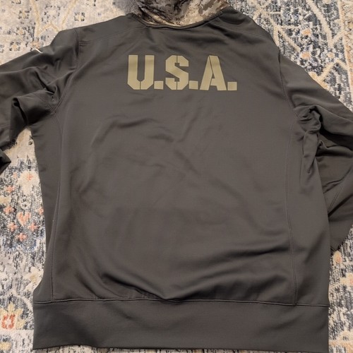 Los Angeles LA Rams USA NFL Nike Salute to Service Sweatshirt Camo Hoodie XL - Picture 6 of 7