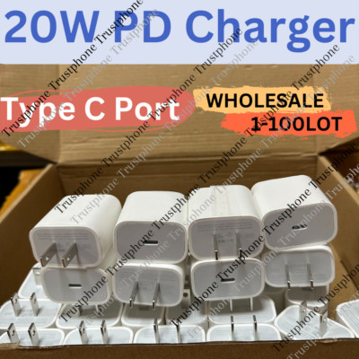 Wholesale 20W USB-C Power Adapter Fast Charger Block For iPhone 16 15 14 12 13 X