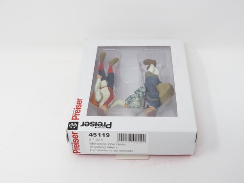 Preiser G 45119 Hikers Hitchhikers Travelers Man Woman Tourist People Figure Set - Picture 3 of 6