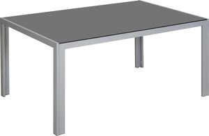 TrendLine Glastisch New York 150 x 95 cm Terrassentisch Aluminium