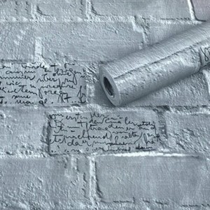 3D Stone Brick Wallpaper Background Modern Vinyl Film Sticker Wall Self-adhesive