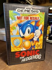 1 OWNER Sonic the Hedgehog Not For Resale Sega Genesis 1991 Complete Case
