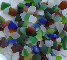 Genuine Surf Tumbled Sea Glass Bulk, 3.5OZ mixed bag, JQ, NYC beach, beachcomber