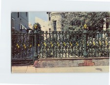 Postcard Famous Corn Stalk Fence made of Cast from Louisiana USA