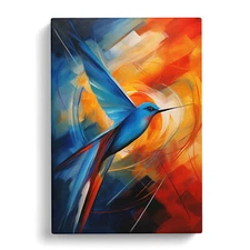 Swallow Abstract Canvas Wall Art Print Framed Picture Decor Living Room Bedroom