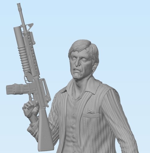 SCARFACE - Tony Montana - Al Pacino Resin Model / Figure / Statue Fan Art - Picture 2 of 5