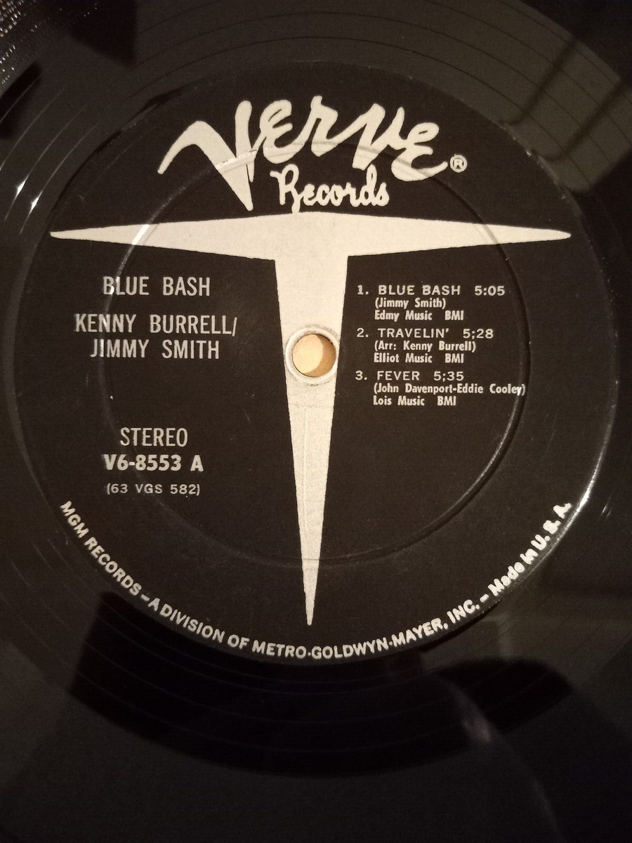 KENNY BURRELL JIMMY SMITH BLUE BASH! V6-8553 1963 VERVE