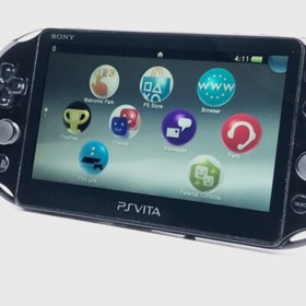 SONY PS Vita PCH-2000 Slim Black Wi-Fi LCD FW:3.70 w/ Charger "Near Mint"