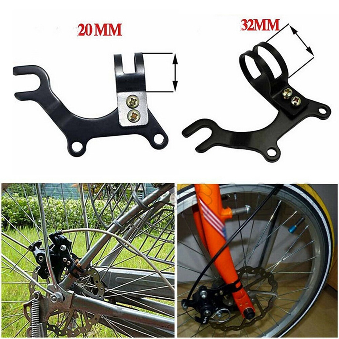 Bike Disc Brake Modification Bracket MTB Bicycle Brake Refitting Holder Rack