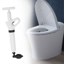 High Pressure Toilet Plunger Air Drain Blaster Sink Dredge Pipe Clog Plumbing