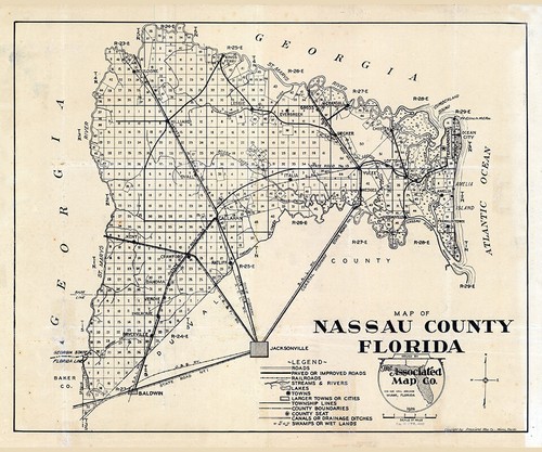 1926 Map of Nassau County Florida - 第 1/3 張圖片