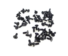 * 50 Pack 6-32 x 3/8" Black Machine Screw - Flat Socket Head FSHX06C0006CSTLPL
