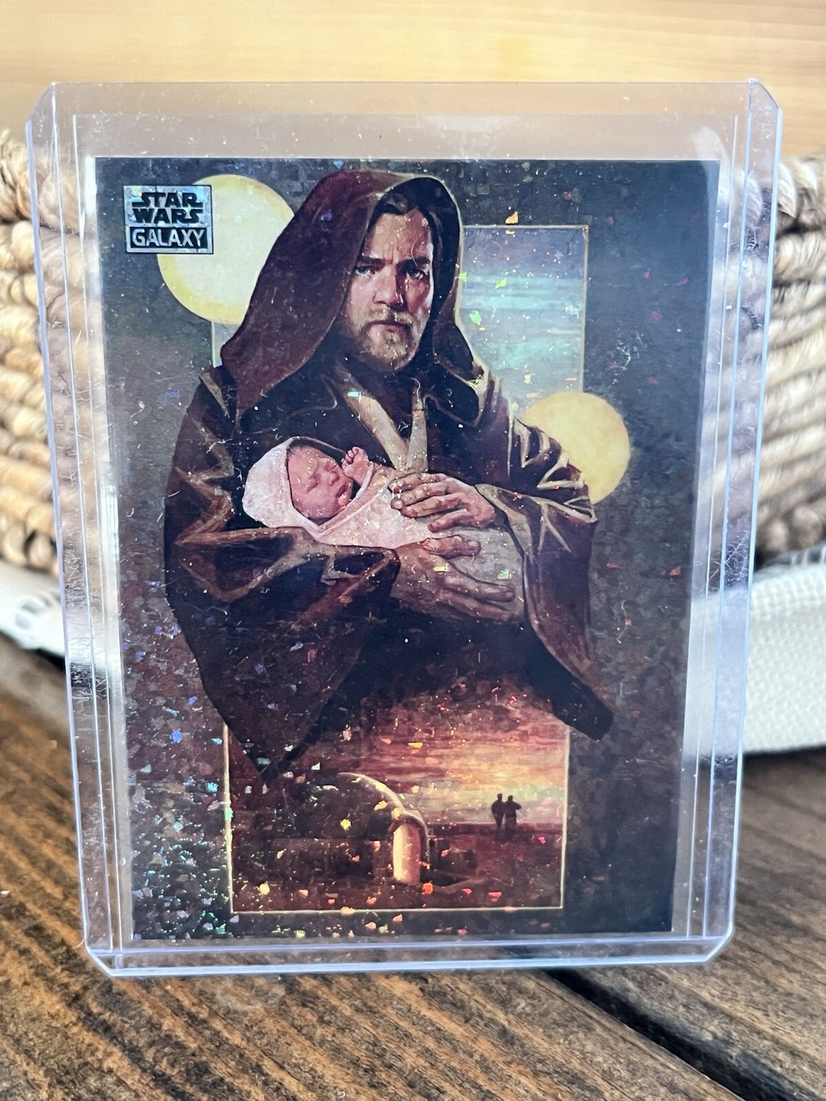 2024 Topps Chrome Star Wars Galaxy I Will Watch Over Him Mini Diamond Refractor
