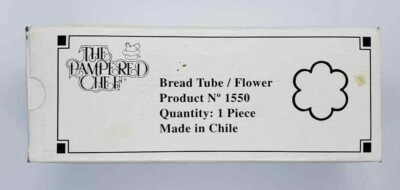 The Pampered Chef Bread Tube Flower Product No 1550 Valtrompia Box and Recipes