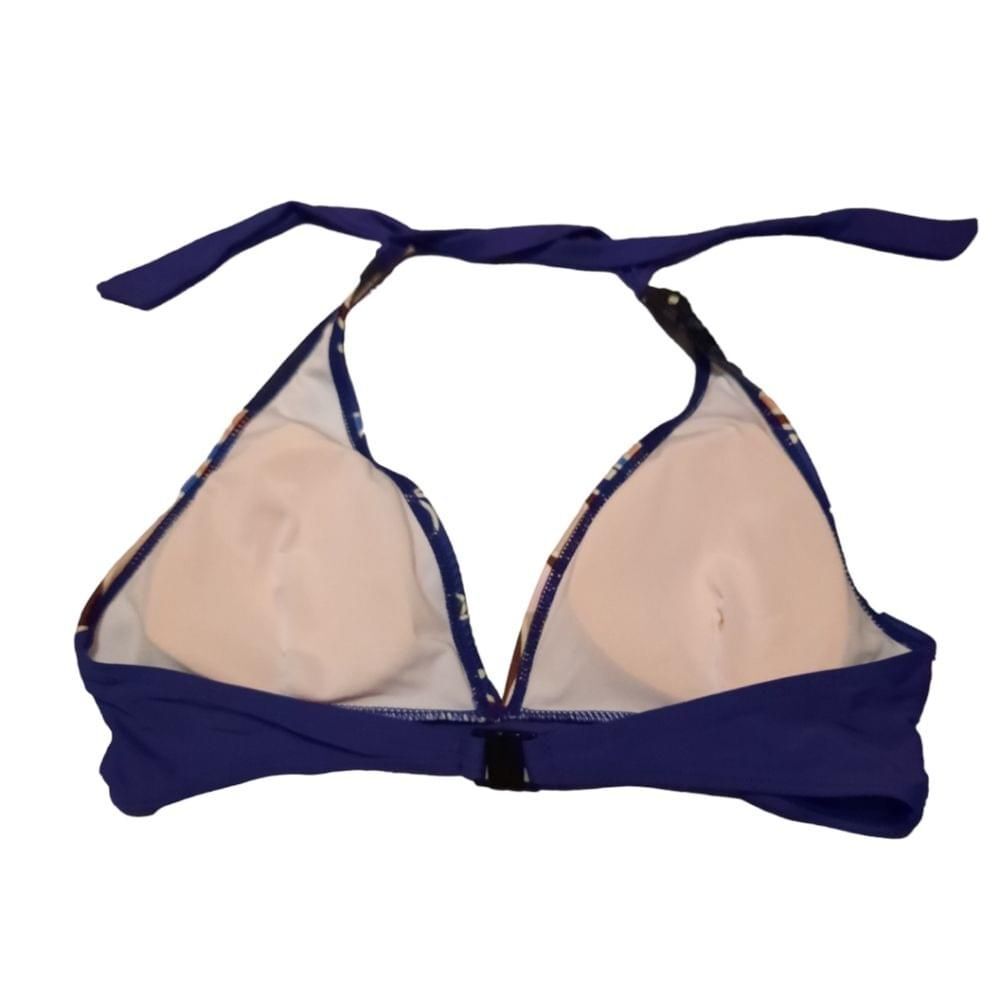 Multicolored Bikini Top Size Medium - image 3