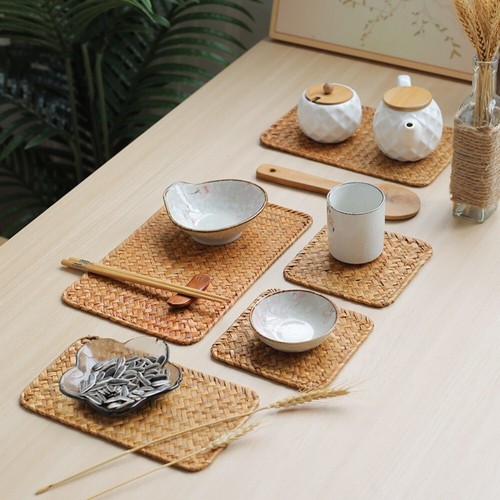 Heat Resistant Table Placemats Rectangular Tablecloths for Dining Tables - Picture 6 of 14