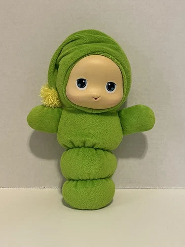 Hasbro Playskool Glo Worm Lullaby 2017 10 inch Green Soft Plush Light Up Toy