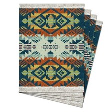 FiberLok Coaster Rug Set (4) Pendleton Journey West 19th Century Europe USA Made