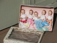 8" MADAME ALEXANDER FISHER QUINT DOLL Set w/ Clothes & Box