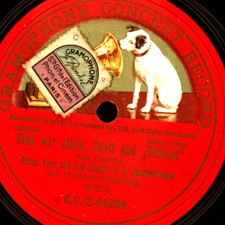 SELMA KURZ & SLEZAK "Bohéme" Sind wir allein    1-seitige Schellackplatte S1640