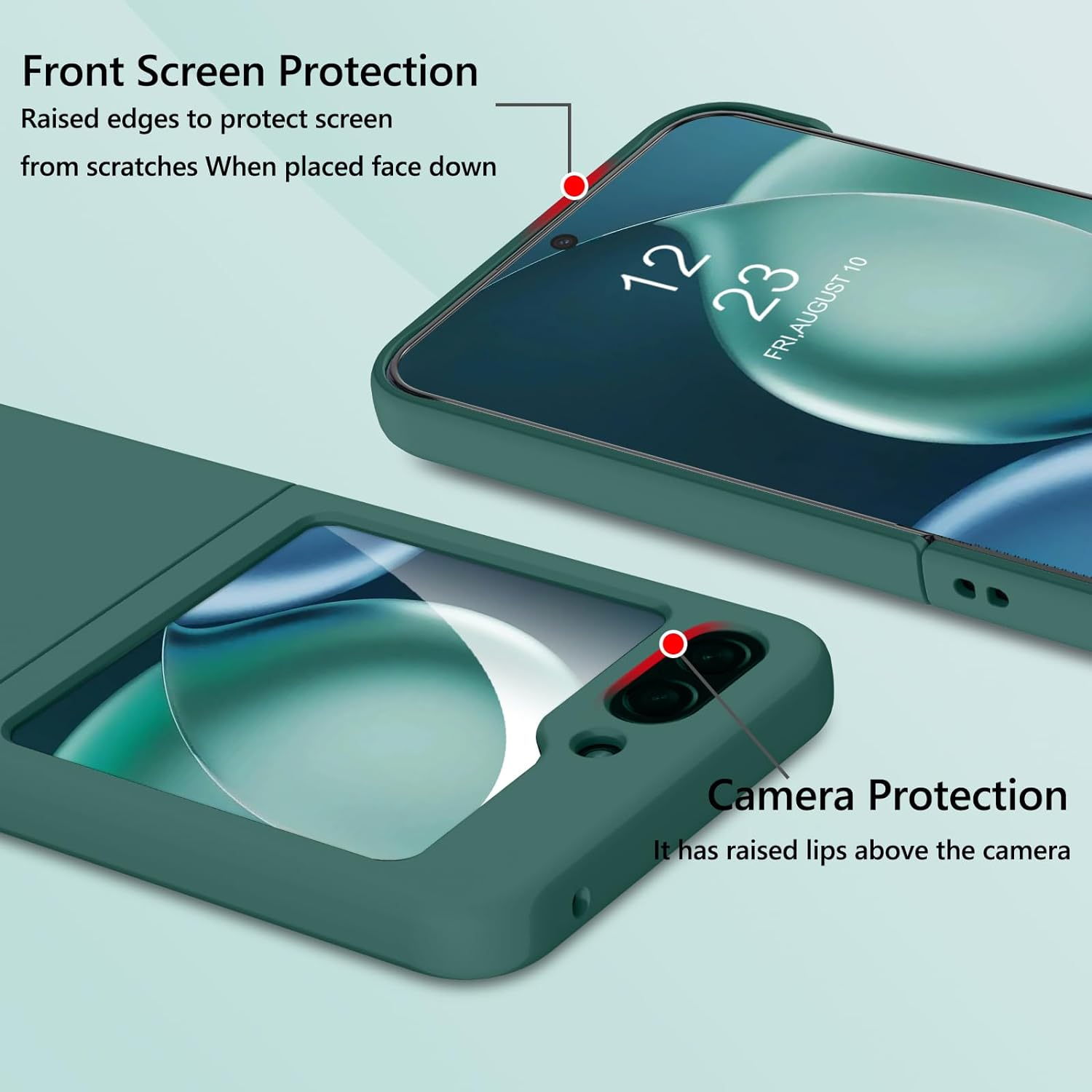 Samsung Galaxy Z Flip 5 Case 5G, Lightweight Shockproof Cover for